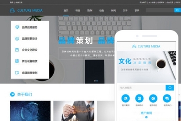 文化传媒网站模版