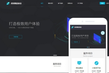 科技公司（服务型）网站小程序模版
