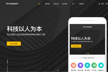 科技公司（服务型）网站小程序模版