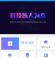 科技公司（服务型）小程序模版制作