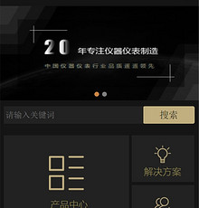 仪器仪表网站模版