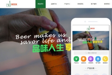 酒类网站小程序模版